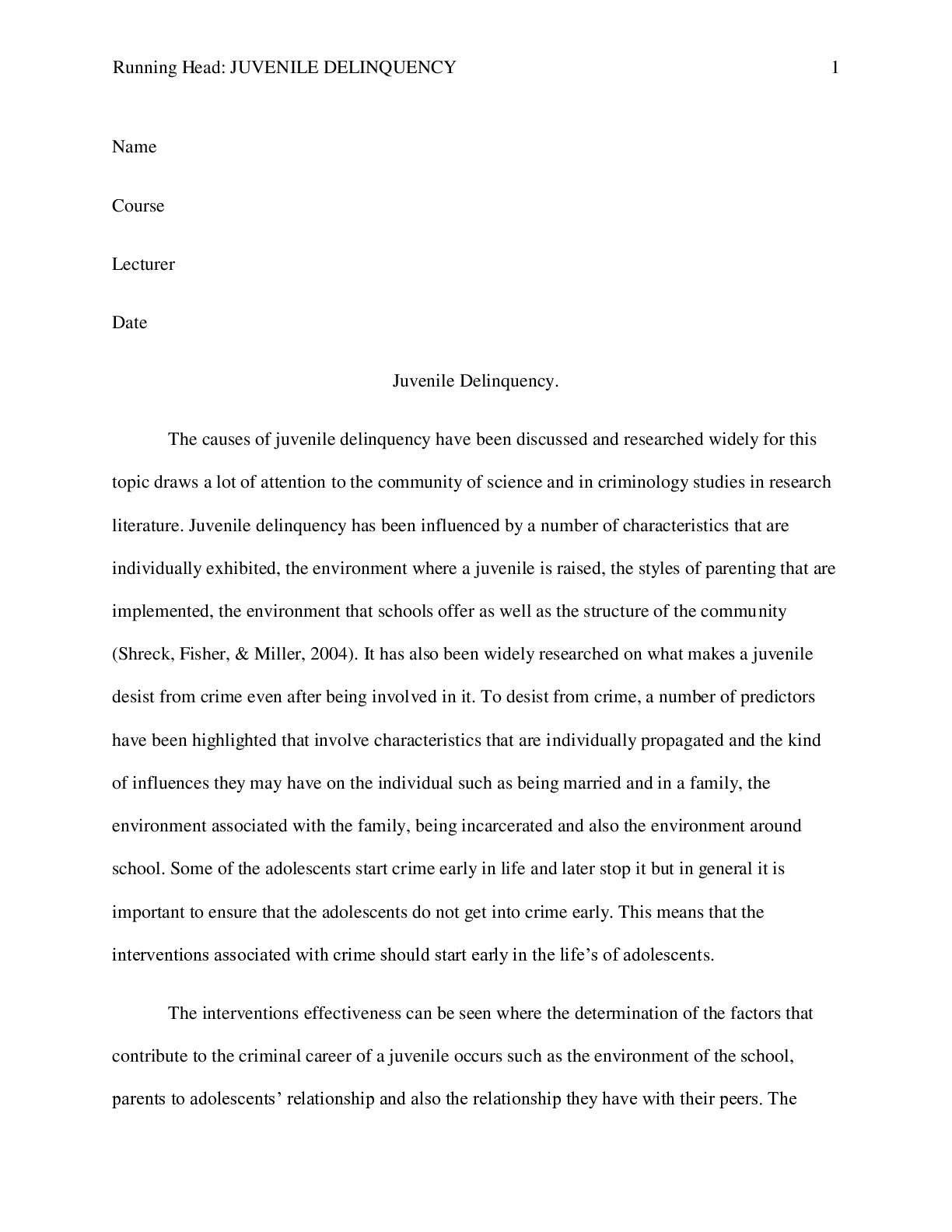 Preview image of Juvenile Delinquency: how the problem can be solved document